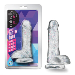 Shop Blush Naturally Yours 6" Glitter Cock - Sparkling Clear online