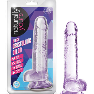 Shop Blush Naturally Yours 7" Crystalline Dildo - Amethyst online