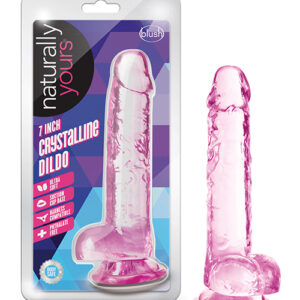 Shop Blush Naturally Yours 7" Crystalline Dildo - Rose online