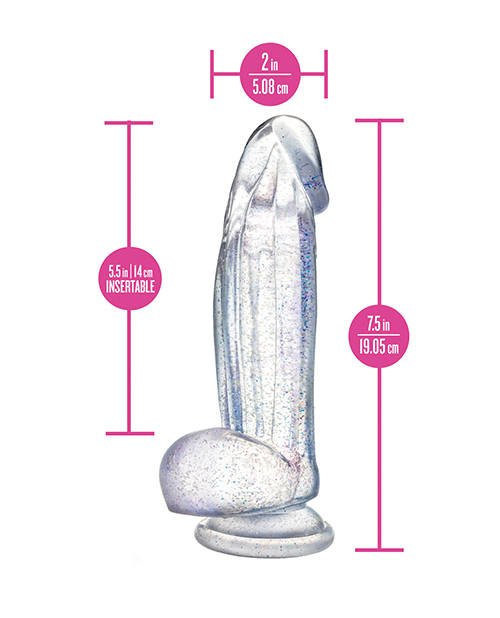Shop Blush Naturally Yours Bling - Sparkling Clear Dildo