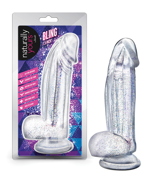 Shop Blush Naturally Yours Bling - Sparkling Clear Dildo online