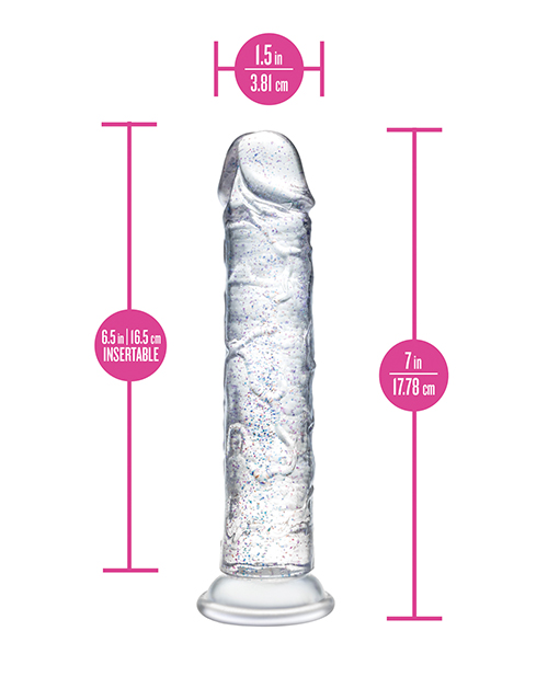 Shop Blush Naturally Yours - Glamor - Sparkling Clear Dildo