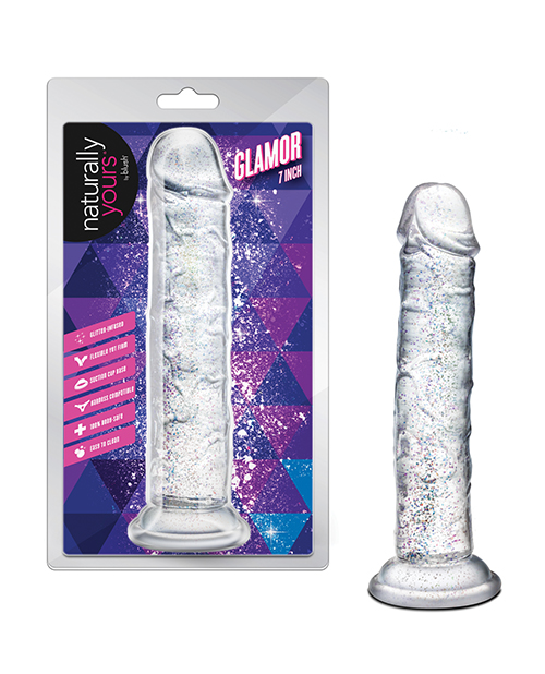 Shop Blush Naturally Yours - Glamor - Sparkling Clear Dildo online