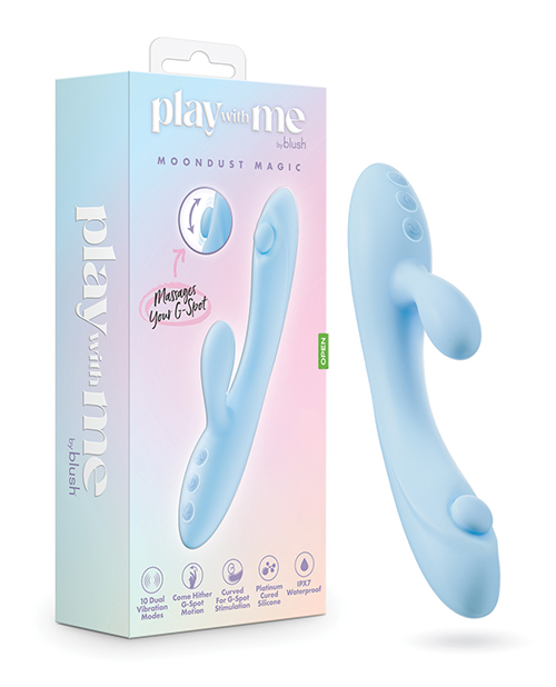 Shop Blush Play With Me Moondust Magic Vibrator - Blue online
