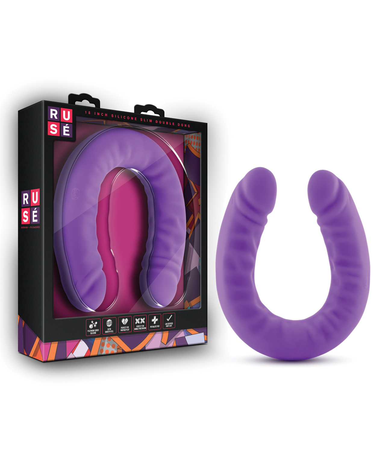 Shop Blush Ruse 18" Slim Double Dong - Purple online