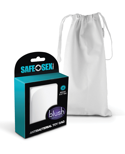 Shop blush safe sex antibacterial toy bag - large online