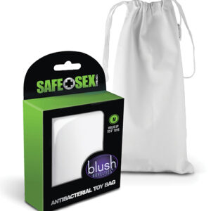 Shop Blush Safe Sex Antibacterial Toy Bag Medium - White online