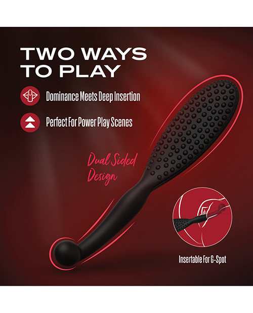 Buy Temptasia Blush Temptasia Governess Paddle $ Dildo - Black
