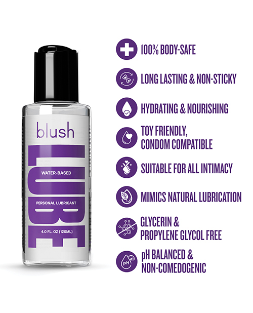 Shop Blush Water Based Lube - 4 oz