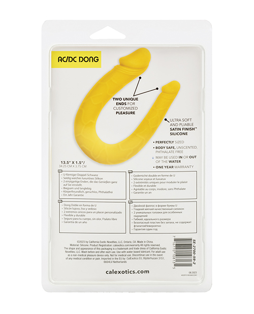 Buy Boundless AC/DC Double Dong - Yellow