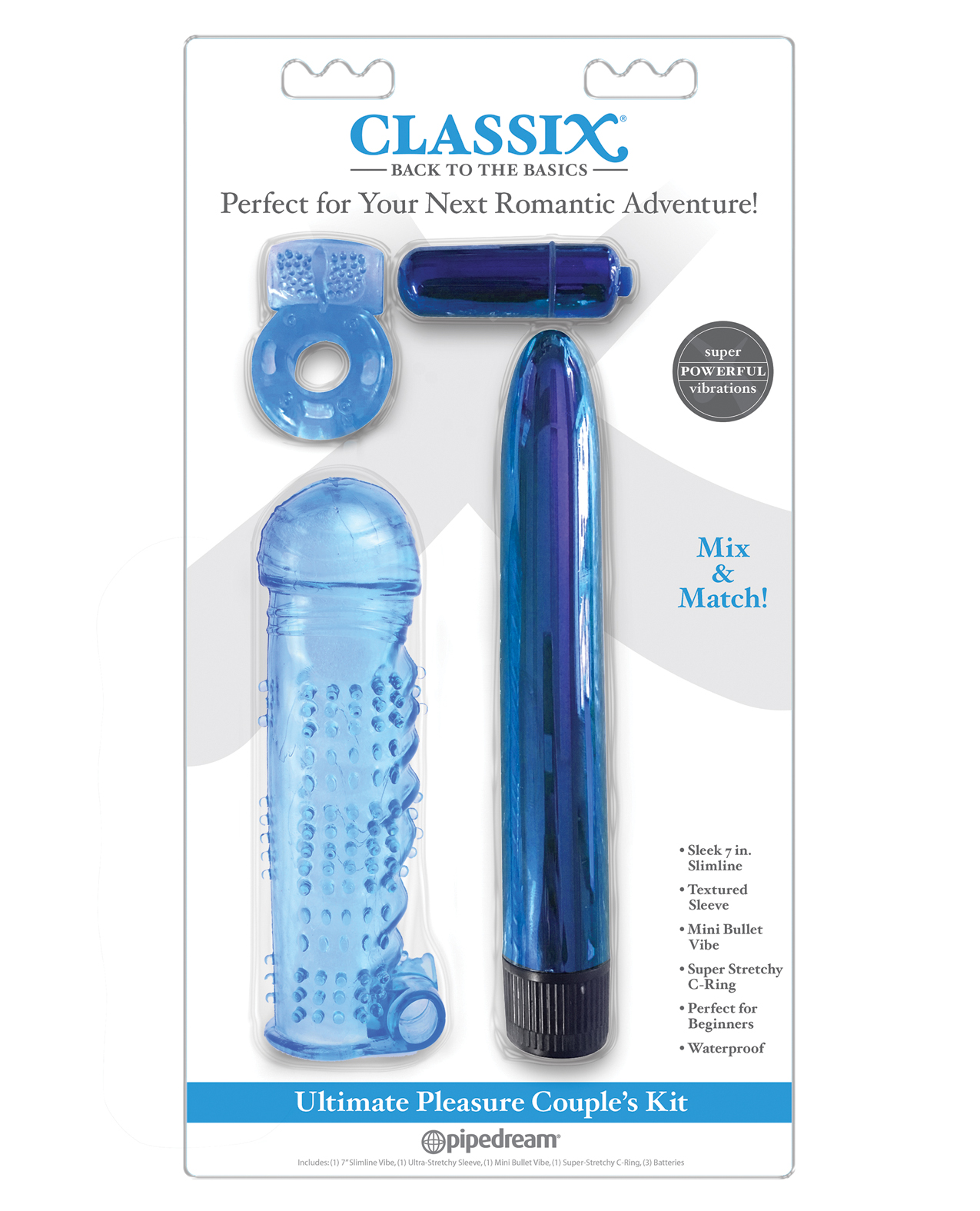 Shop Classix Ultimate Pleasure Couples Kit - Blue online