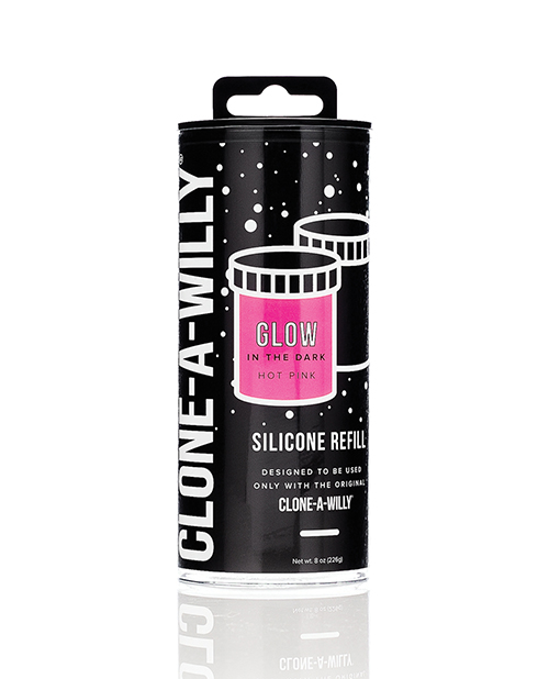 Shop Clone-A-Willy Silicone Glow In The Dark Refill - Hot Pink online