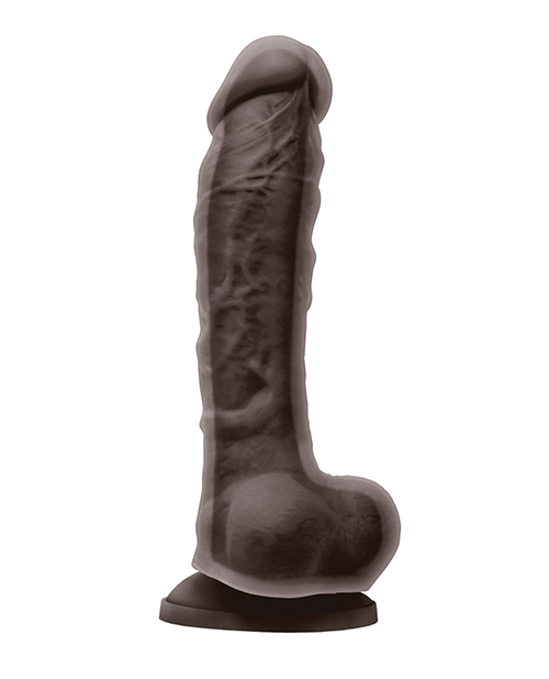 Order Colours Dual Density 8" Dildo - Dark Brown online