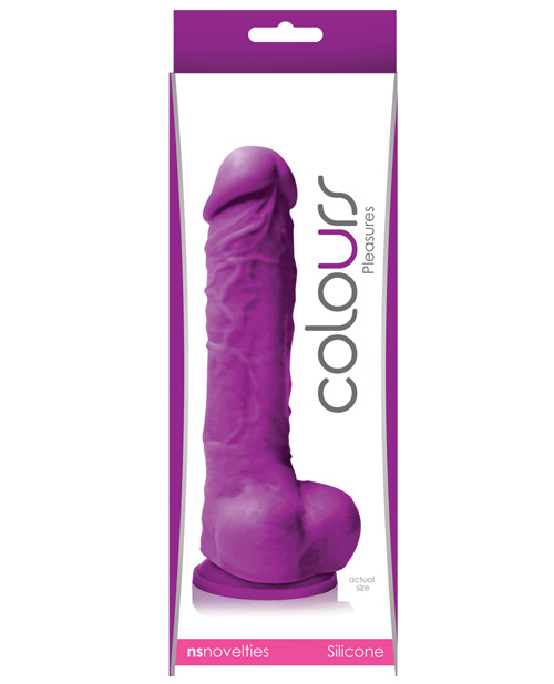 Shop Colours Pleasures 5" Dildo w/Suction Cup - Purple online