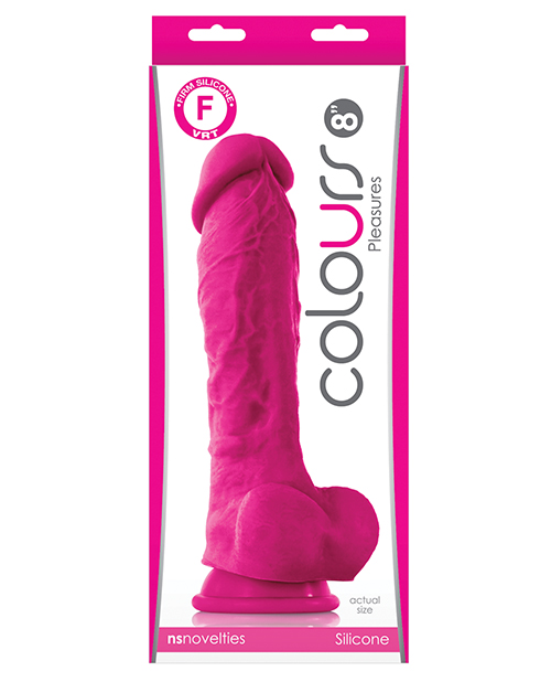 Shop Colours Pleasures 8" Dildo w/Suction Cup - Pink online