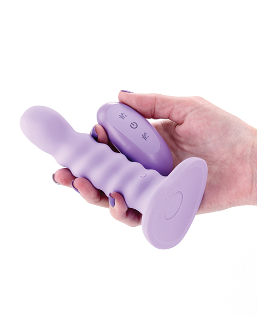 Colours - Ribbed - 5" Vibrating Dildo - Purple for sale