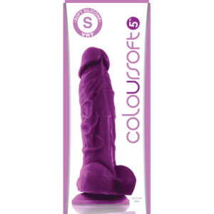 Shop ColourSoft 5" Silicone Soft Dildo - Purple online