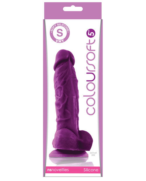 Shop ColourSoft 5" Silicone Soft Dildo - Purple online