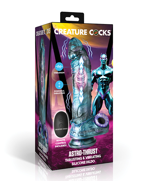 Shop Creature Cocks - Astro-Thrust Thrusting & Vibrating Silicone Dildo online