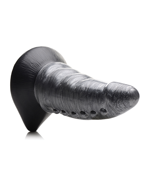 Buy Creature Cocks Creature Cocks Beastly Tapered Bumpy Silicone Dildo - Silver/Black