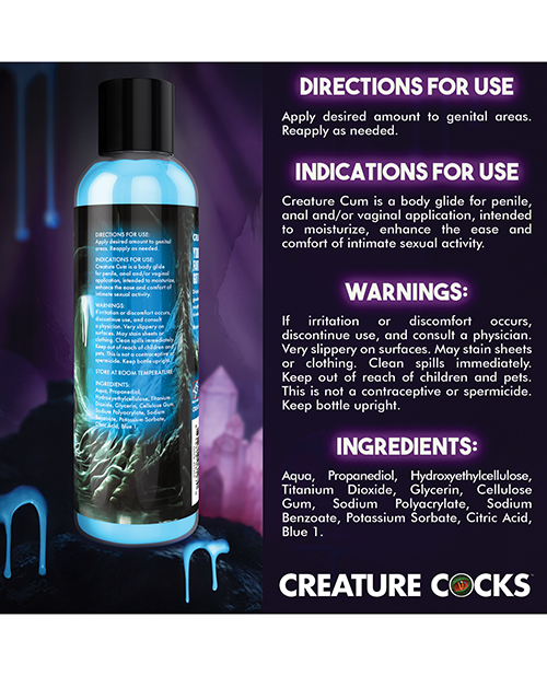 Buy Creature Cocks - Creature Cum Blue Water-Based Lubricant 8 oz