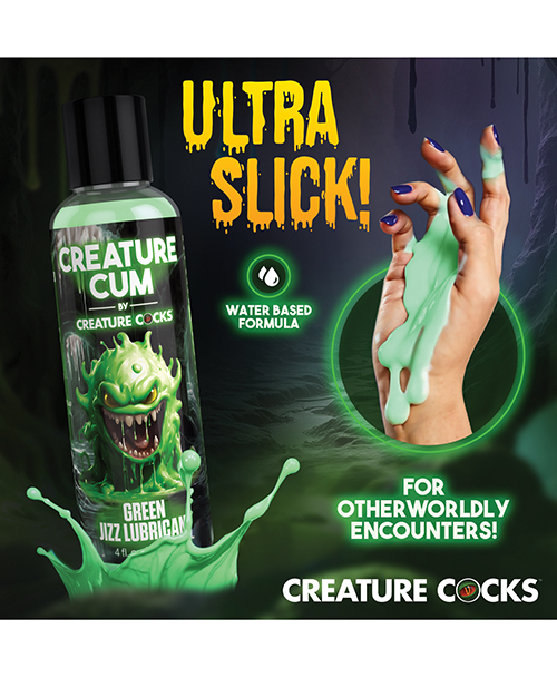 Buy Creature Cocks Creature Cocks - Creature Cum Green Water-Based Lubricant 4 oz