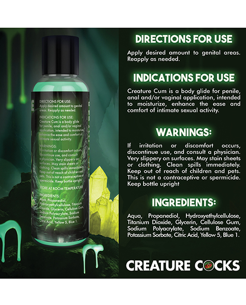 Buy Creature Cocks - Creature Cum Green Water-Based Lubricant 4 oz