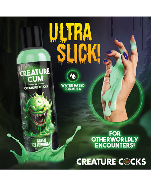 Buy Creature Cocks Creature Cocks - Creature Cum Green Water-Based Lubricant 8 oz