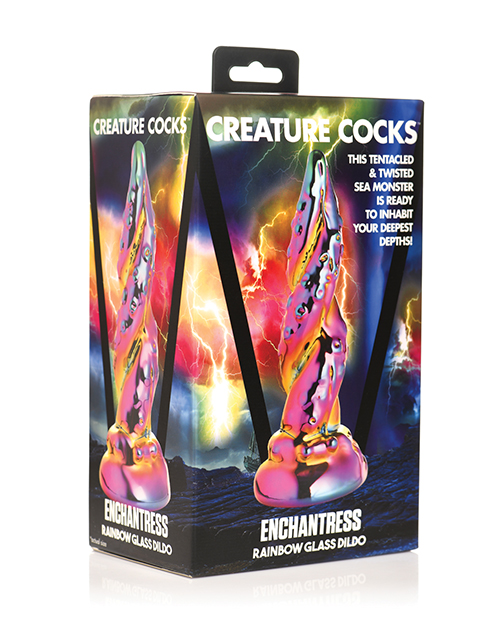 Shop Creature Cocks Enchantress Rainbow Glass Dildo online