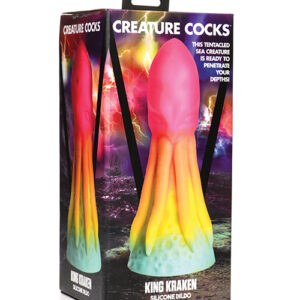 Shop Creature Cocks King Kraken Silicone Dildo - Multi Color online