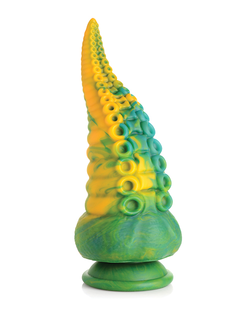 Order Creature Cocks Monstropus Tentacled Monster Silicone Dildo - Green/Yellow online
