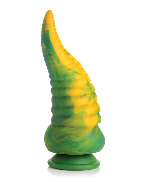 Creature Cocks Monstropus Tentacled Monster Silicone Dildo - Green/Yellow for sale