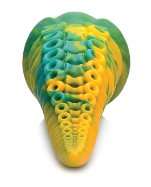 Shop Creature Cocks Monstropus Tentacled Monster Silicone Dildo - Green/Yellow