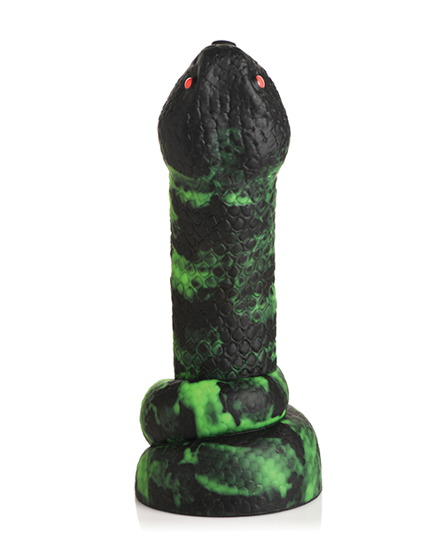 Order Creature Cocks Python Silicone Dildo - Black/Green online