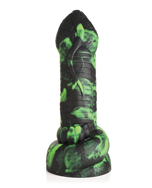 Creature Cocks Python Silicone Dildo - Black/Green for sale