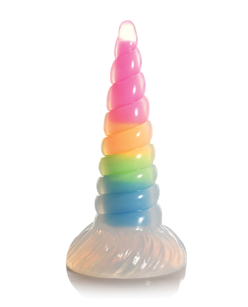 Order Creature Cocks Uni Glow in the Dark Silicone Dildo - Rainbow online