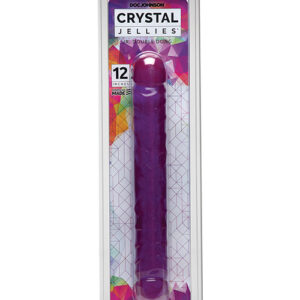 Shop Crystal Jellies 12" Jr. Double Dong - Purple online