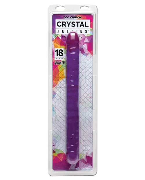 Shop Crystal Jellies 18" Double Dong - Purple online