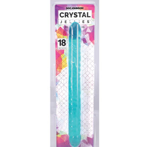 Shop Crystal Jellies 18" Double Dong - Teal online