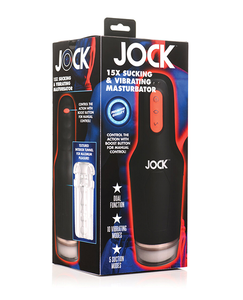 Order Curve Toys Jock 15x Sucking & Vibrating Masturbator