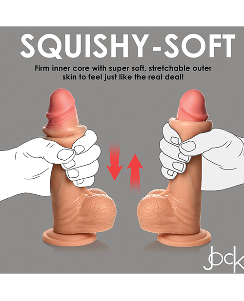 Buy Jock Curve Toys Jock Real Skin Silicone 8" Dildo w/Balls