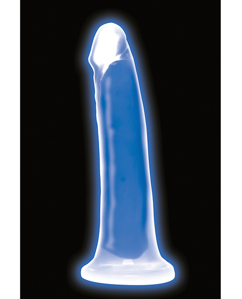 Order Curve Toys Lollicock 7" Glow In The Dark Silicone Dildo - Blue online
