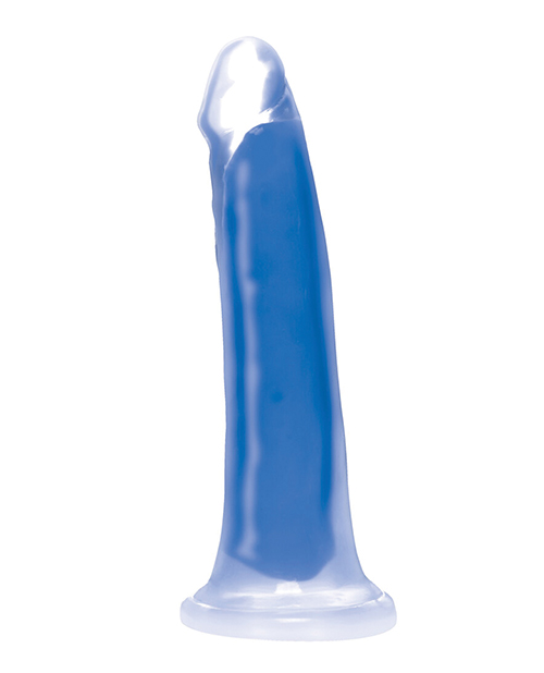 Curve Toys Lollicock 7" Glow In The Dark Silicone Dildo - Blue for sale