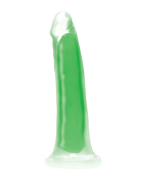 Curve Toys Lollicock 7" Glow In The Dark Silicone Dildo - Green for sale