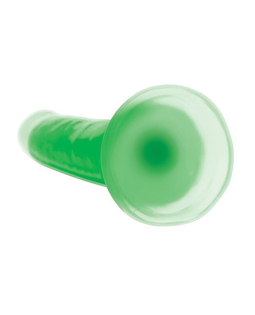 Shop Curve Toys Lollicock 7" Glow In The Dark Silicone Dildo - Green