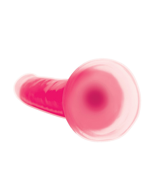Shop Curve Toys Lollicock 7" Glow In The Dark Silicone Dildo - Pink