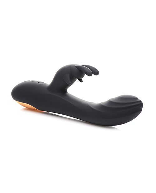Curve Toys Power Bunnies Cuddles 10x Silicone Rabbit Vibrator - Black for sale