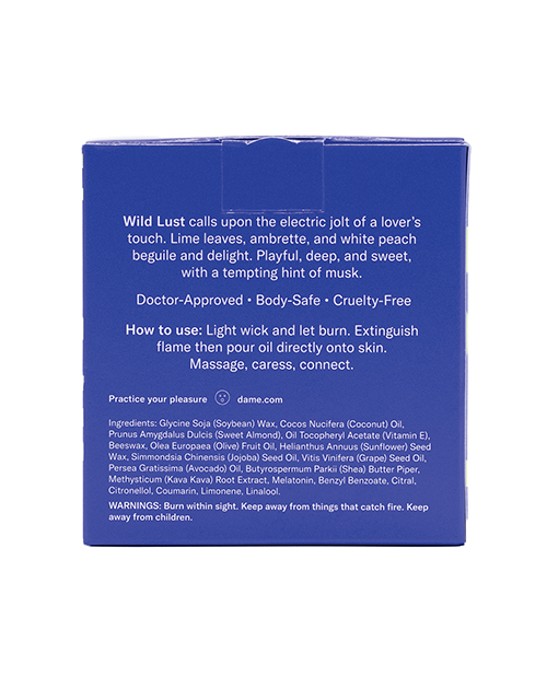 Dame Massage Oil Candle - Wild Lust for sale