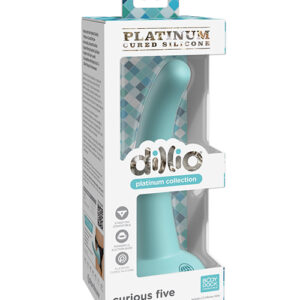 Shop Dillio Platinum 5" Curious Five Silicone Dildo - Teal online