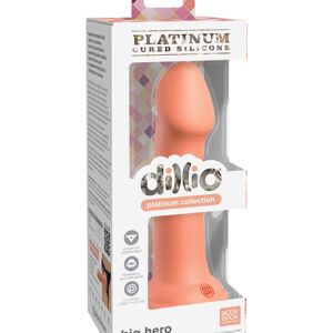 Shop Dillio Platinum 6" Big Hero Silicone Dildo - Peach online